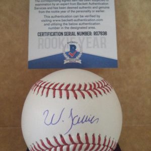 WANDER JAVIER MINNESOTA TWINS ROOKIE YEAR SIGNED M.L. BASEBALL BECKETT R07636