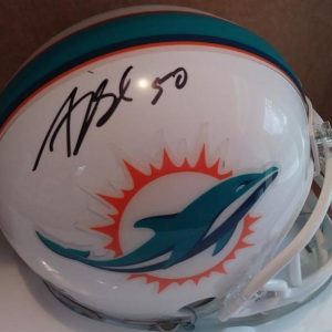 ANDRE BRANCH MIAMI DOLPHINS SIGNED AUTOGRAPHED RIDDELL MINI HELMET W/COA