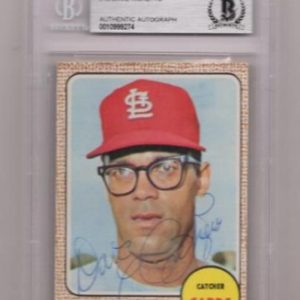 1968 TOPPS DAVE RICKETTS SIGNED CARD BECKETT AUTHENTIC AUTOGRAPH