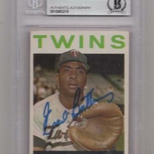 1964 TOPPS EARL BATTEY VINTAGE SIGNED CARD BECKETT AUTHENTIC AUTOGRAPH