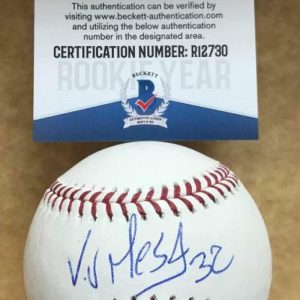 VICTOR VICTOR MESA MIAMI MARLINS SIGNED M.L. BASEBALL BECKETT R12730