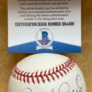 ORLANDO CEPEDA GIANTS/CARDINALS SIGNED AUTOGRAPHED M.L. BASEBALL BECKETT Q64499