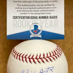 MADISON STOKES PHILADELPHIA PHILLIES ROOKIE YEAR SIGNED M.L. BASEBALL R41215