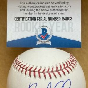 BRYAN MATA BOSTON RED SOX ROOKIE YEAR SIGNED AUTO M.L. BASEBALL BECKETT R41103
