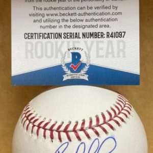 BRYAN MATA BOSTON RED SOX ROOKIE YEAR SIGNED AUTO M.L. BASEBALL BECKETT R41097