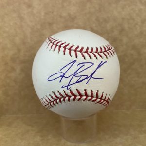 TRAVIS BUCK A'S/INDIANS/ASTROS SIGNED AUTOGRAPHED M.L. BASEBALL W/ COA