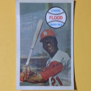 1970 KELLOGGS 3-D SUPERSTARS CURTIS FLOOD #48 NO CRACKS MINT CARDINALS