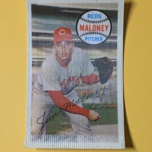 1970 KELLOGGS 3-D SUPERSTARS JAMES MALONEY #10 NO CRACKS REDS