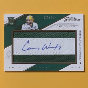 2016 PANINI PRIME SIGNATURES CARSON WENTZ AUTO /199 #289 COLTS