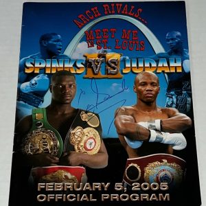 Cory Spinks Boxing Champ signed Official Fight Program autographed