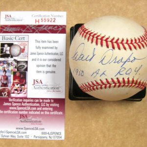 WALT DROPO RED SOX 1950 A.L. ROY SIGNED AUTOGRAPHED OFFICIAL A.L.BASEBALL W/JSA