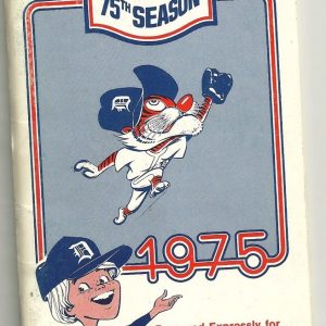 DETROIT TIGERS MLB BASEBALL 1975 MEDIA GUIDE VINTAGE GREAT COLOR AUTHENTIC RARE