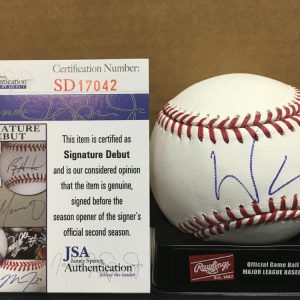 WILLY GARCIA PITTSBURGH PIRATES SIGNATURE DEBUT M.L. SIGNED BASEBALL JSA SD17042
