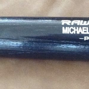 MICHAEL CONFORTO NEW YORK METS UNSIGNED RAWLINGS PRO ENGRAVED BAT BLACK