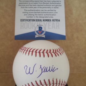 WANDER JAVIER MINNESOTA TWINS ROOKIE YEAR SIGNED M.L. BASEBALL BECKETT R07634