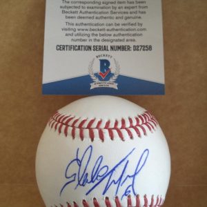 STARLING MARTE PITTSBURGH PIRATES SIGNED AUTO M.L. BASEBALL BECKETT D27258