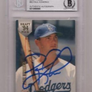 1994 STADIUM CLUB PAUL KONERKO SIGNED CARD BECKETT AUTHENTIC AUTOGRAPH