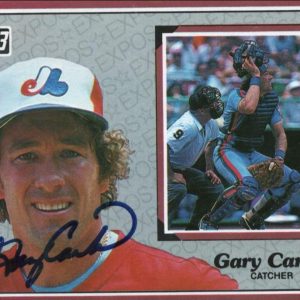 1983 DONRUSS BIGGARY CARTER EXPOS EXPOS SIGNED AUTOGRAPHED #58 W/ COA