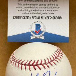 HEATH BELL NEW YORK METS SIGNED AUTOGRAPHED M.L. BASEBALL BECKETT Q63918