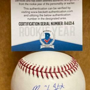 MADISON STOKES PHILADELPHIA PHILLIES ROOKIE YEAR SIGNED M.L. BASEBALL R41214