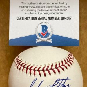 MARK LORETTA ASTROS/BREWERS/DODGERS SIGNED AUTO M.L. BASEBALL BECKETT Q64317