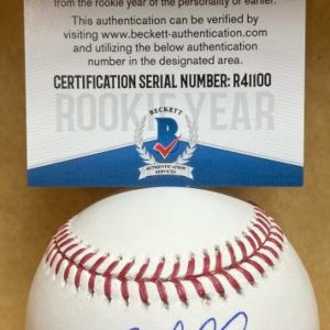 BRYAN MATA BOSTON RED SOX ROOKIE YEAR SIGNED AUTO M.L. BASEBALL BECKETT R41100