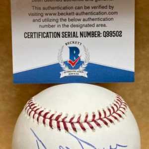 DUFFY DYER 69 METS SIGNED AUTOGRAPHED M.L. BASEBALL BECKETT Q99502