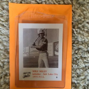 MIKE MILEY 1975 SALT LAKE CITY RARE PCL MINOR LEAGUE CARD