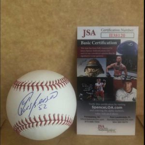 YOENIS CESPEDES NEW YORK SIGNED AUTOGRAPHED METS JSA II38120