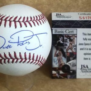 DJ PETERS FULL NAME LOS ANGELES DODGERS SIGNED AUTO M.L. BASEBALL JSA S61703