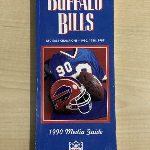 1990 BUFFALO BILLS MEDIA GUIDE 192 PAGES