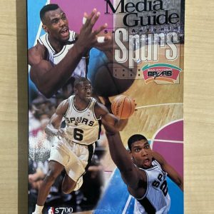 1998-99 SAN ANTONIO SPURS MEDIA GUIDE WITH DAVID ROBINSON COVER 288 PAGES