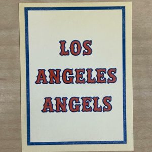 1961 FLEER DUBBLE BUBBLE VINTAGE LOS ANGELES ANGELS MINT DECAL