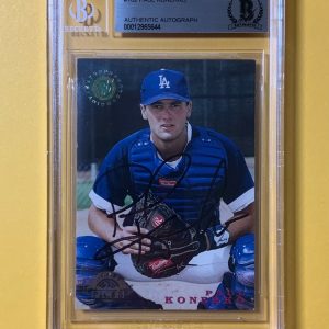 1995 STADIUM CLUB PAUL KONERKO DODGERS BECKETT AUTHENTIC AUTOGRAPH ROOKIE