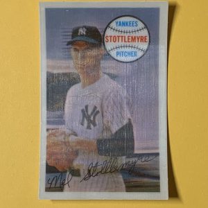 1970 KELLOGGS 3-D SUPERSTARS MELVIN STOTTLEMYRE #5 NO CRACKS MINT YANKEES