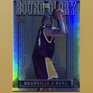 1997 TOPPS BOUND FOR GLORY SHAQUILLE O'NEAL #BG 12 LAKERS HOF