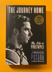 JORGE POSADA SIGNED BOOK THE JOURNEY HOME YANKEES W/COA COLLECTIBLE MEMORABILIA