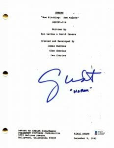 GEORGE WENDT SIGNED AUTOGRAPH CHEERS NOW PITCHING: SAM MALONE EPISODE SCRIPT BAS COLLECTIBLE MEMORABILIA