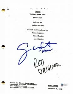 GEORGE WENDT SIGNED AUTOGRAPH CHEERS – FATHER KNOWS LAST FULL EPISODE SCRIPT BAS COLLECTIBLE MEMORABILIA