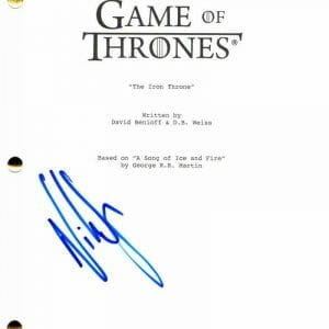 NIKOLAJ COSTER-WALDAU SIGNED AUTOGRAPH GAME OF THRONES FULL FINALE SCRIPT - RARE