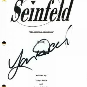 LARRY DAVID SIGNED AUTOGRAPH SEINFELD FULL PILOT SCRIPT - JERRY, VERY RARE!