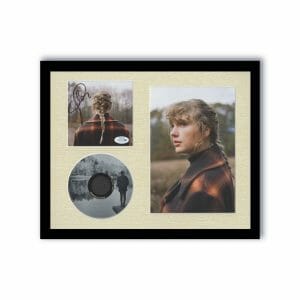 Taylor Swift "Evermore" AUTOGRAPH Signed CD Custom Framed 11x14 Display ACOA