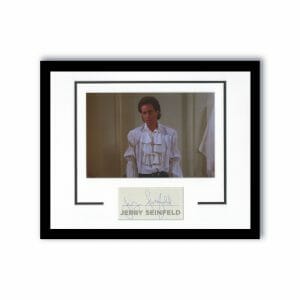 JERRY SEINFELD “SEINFELD” AUTOGRAPH SIGNED ‘PUFFY SHIRT’ FRAMED 11×14 DISPLAY B COLLECTIBLE MEMORABILIA