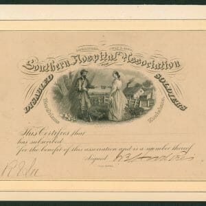 Robert E. Lee & John Bell Hood Signed 4.5x6.5 Disabled Solders Membership BAS
