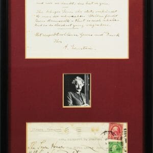 Albert Einstein Authentic Signed & Framed Handwritten Poem BAS #A57927