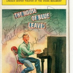 THE HOUSE OF BLUE LEAVES signed CAST playbill DANNY AIELLO JOHN MAHONEY + 2