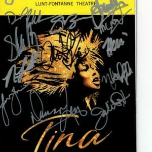 TINA A TINA TURNER MUSICAL Signed Autographed CAST Playbill