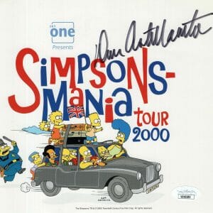DAN CASTELLANETA HAND SIGNED 7x8 COLOR PHOTO FROM 2000 HOMER SIMPSON JSA