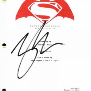 ZACK SNYDER SIGNED AUTOGRAPH BATMAN V SUPERMAN FULL MOVIE SCRIPT - MAN OF STEEL