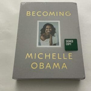 FIRST LADY MICHELLE OBAMA SIGNED AUTOGRAPH LE SEALED "BECOMING" BOOK RARE BARACK